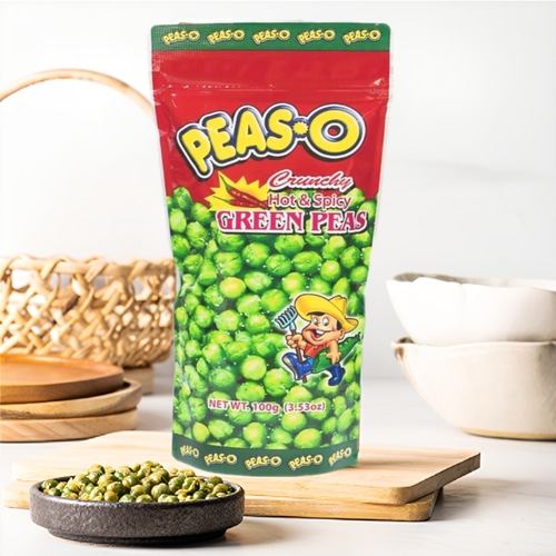 PEAS O Crunchy Hot&amp;Spicy Green peas 크런치키 핫앤스파이스 완두콩 스낵